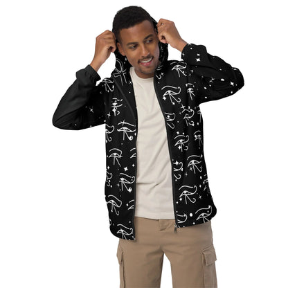 Eye of Horus | Men’s Windbreaker Jacket  {Eco-Friendly} FixedStars