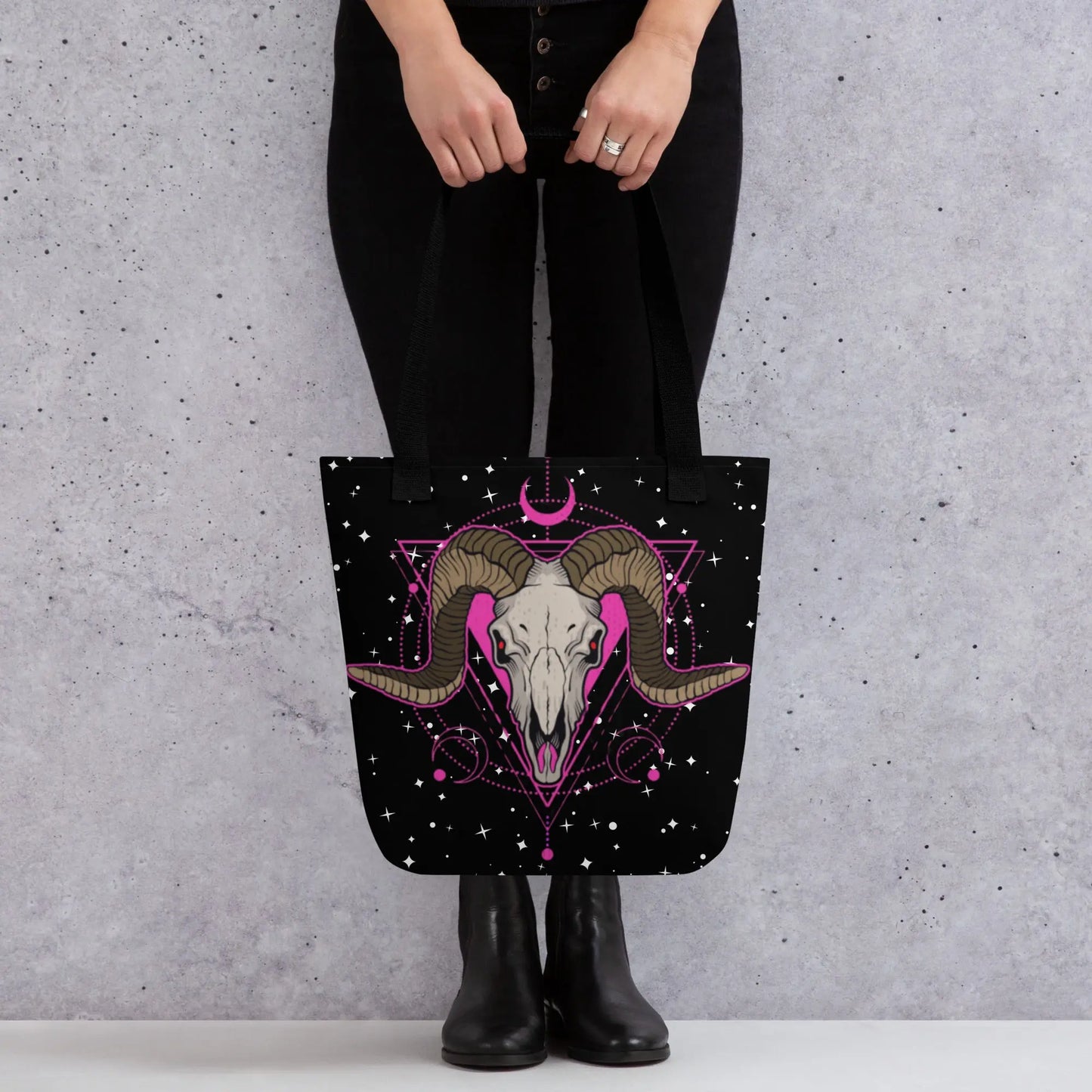 Pink Lunar Ram | Tote bag - FixedStars