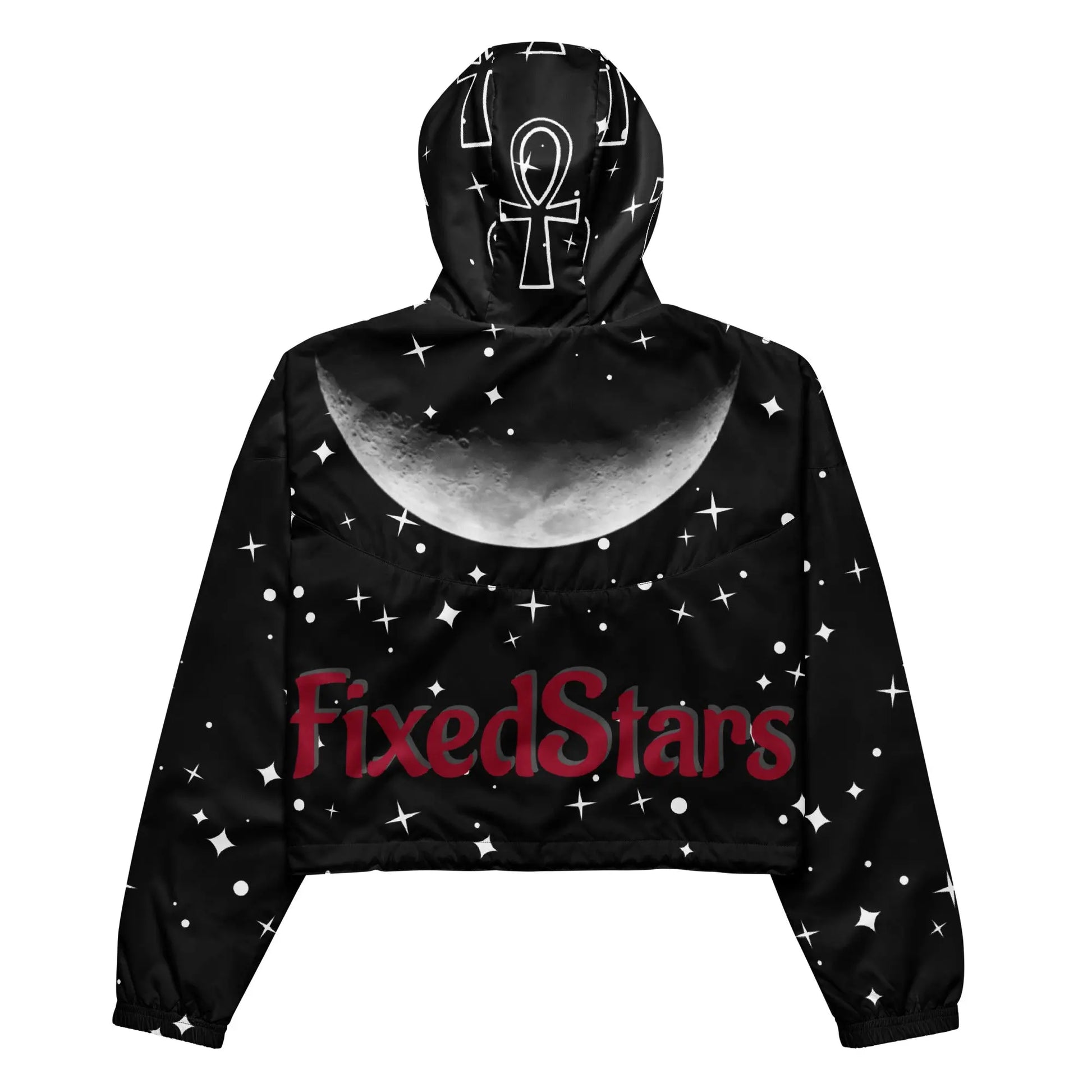 ''Horus Rite'' Women’s Cropped Windbreaker Jacket FixedStars