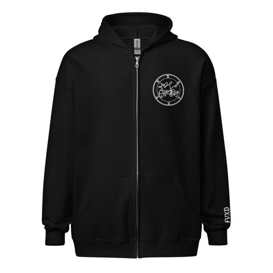 Beleth Demon King | Embroided Unisex Heavy Zip Hoodie - FixedStars