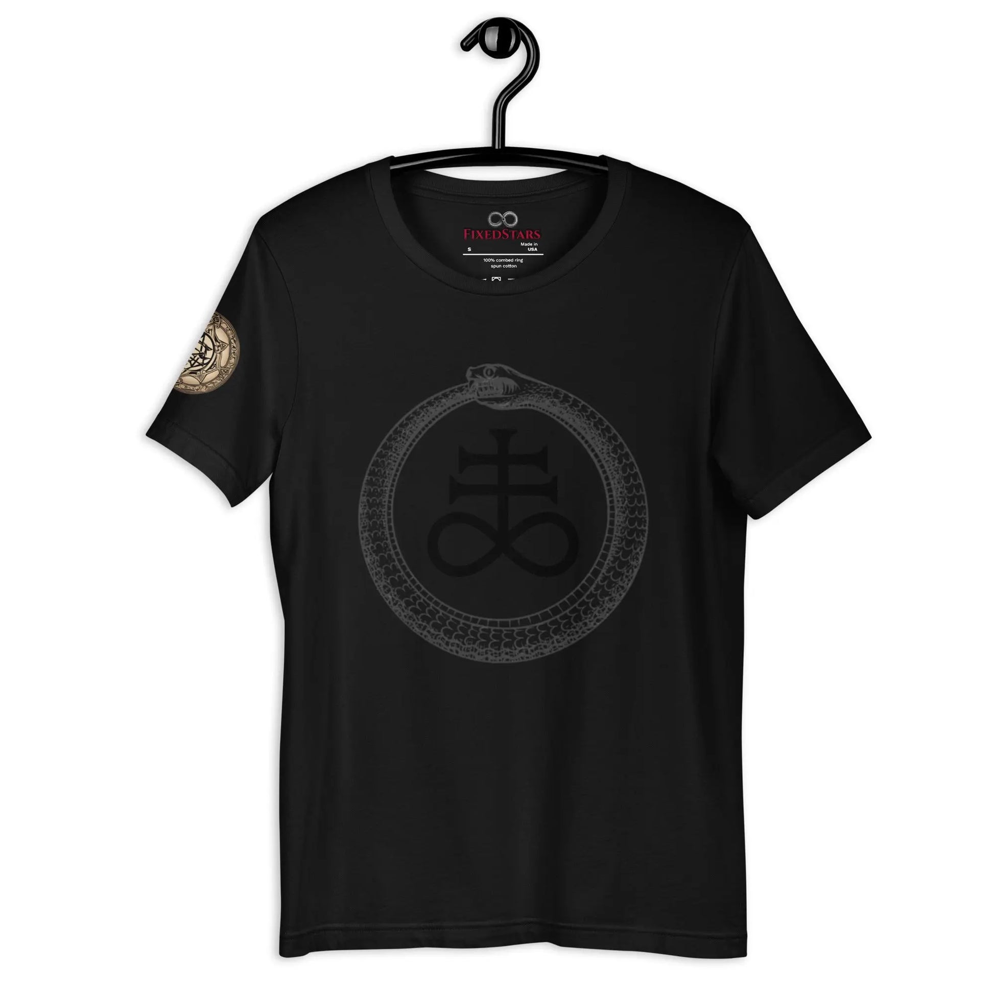 Ouroboros | Unisex Black T-shirt (Fair-trade product) - FixedStars