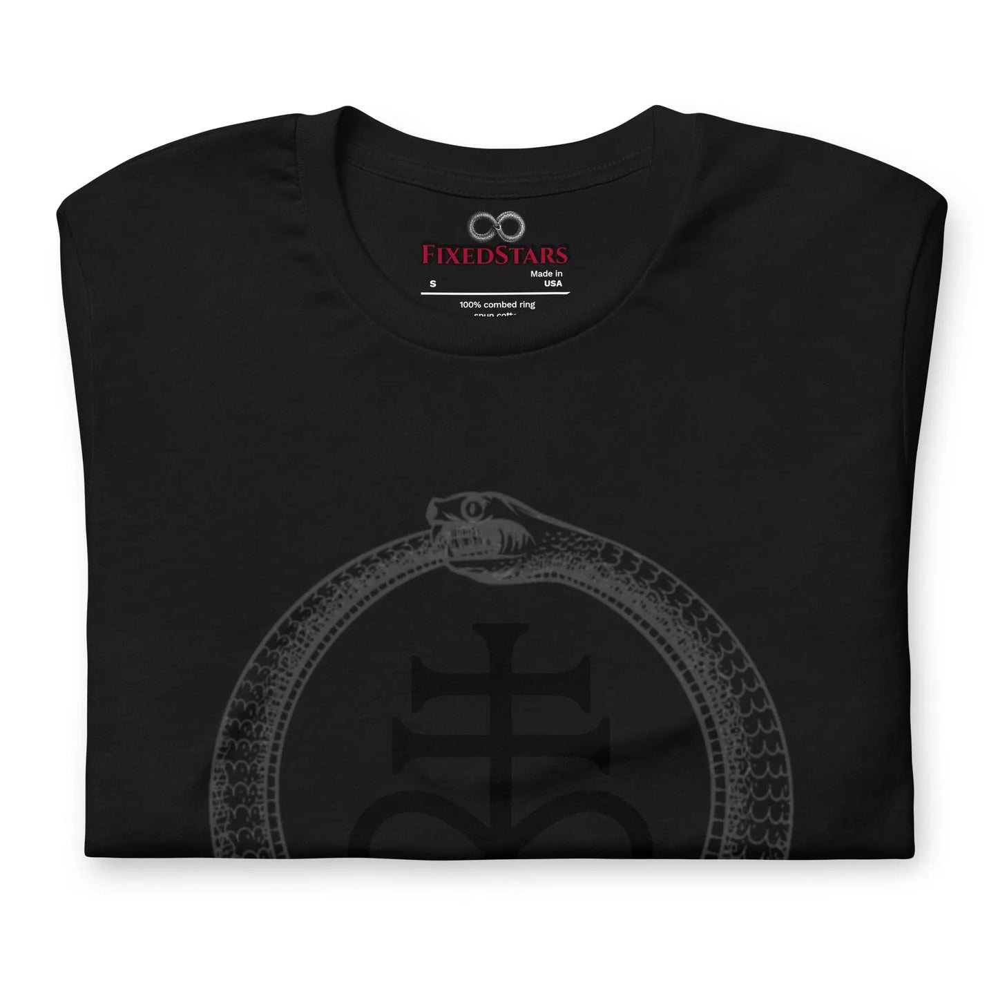 Ouroboros | Unisex Black T-shirt (Fair-trade product) - FixedStars