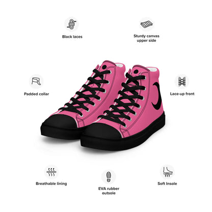 Primal Pink Moon | Women’s high top shoes - FixedStars